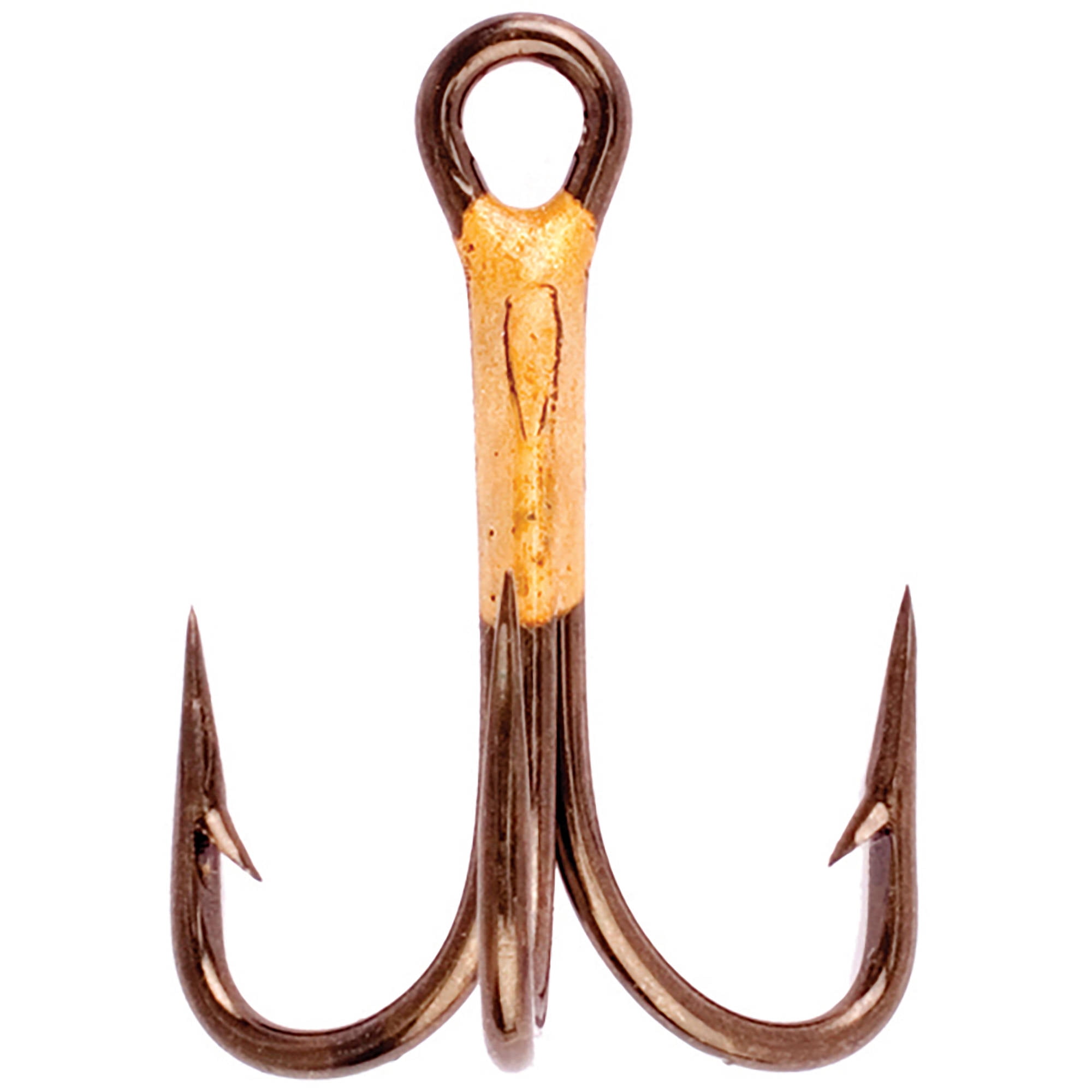 DOLPHIN Size 4 Bronze Treble Hooks 8 Pack