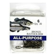 thumbnail interactive-video image 1 of Eagle Claw Renegade Baitholder Fishing Hooks, Bronze, Size 2, 20 Pack, 1 of 6