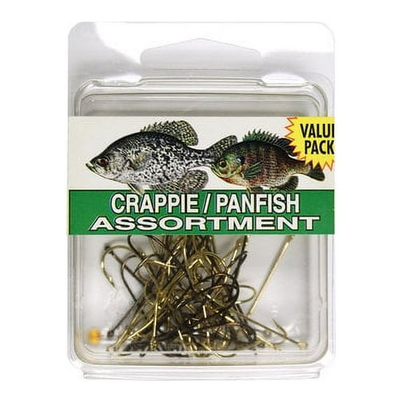 Eagle Claw SPCRPW Crappie Hook Assortment Clam, 46 Piece