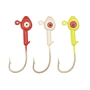 Eagle Claw Saltwater Fish Head Fishing Jig, Assorted, 1/8 oz., SWFH18-AST