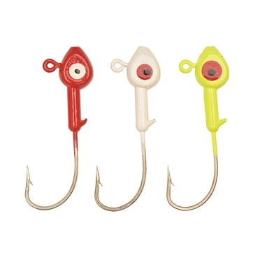 Eagle Claw Saltwater Fish Head Fishing Jig, Assorted, 1/8 oz., SWFH18-AST