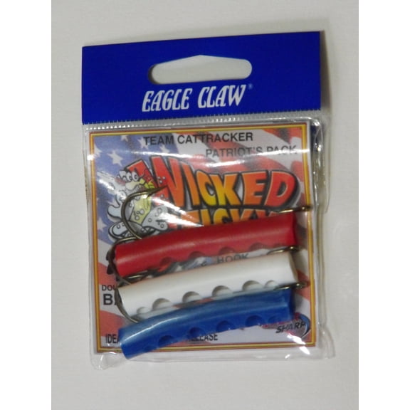 Eagle Claw Single Hook Rig, 2 Pack Blue