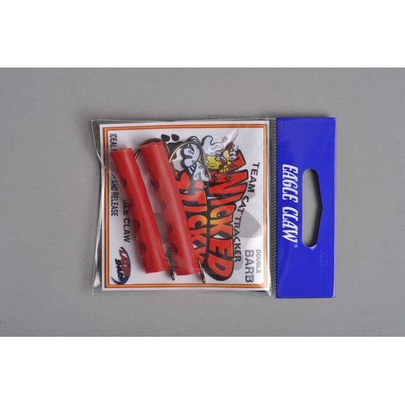 Eagle Claw Single Hook Rig, 2 Pack Red