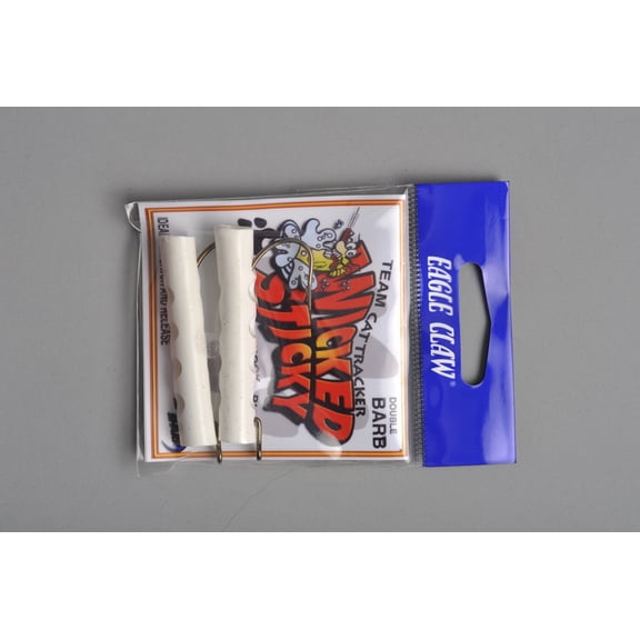 Eagle Claw Single Hook Rig, 2 Pack White