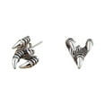 thumbnail image 1 of Eagle Claw Stud Earrings for Men Women,Streetwear Punk Hip Hop Unisex Style, 1 of 8