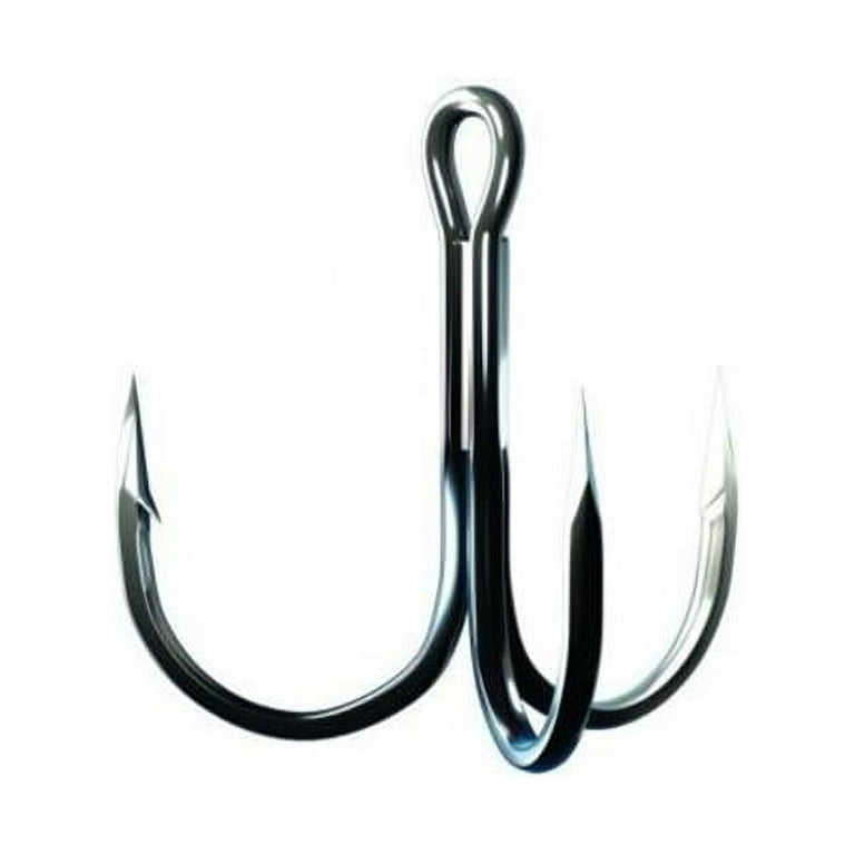 Eagle Claw TK934 Round Bend Treble Hook - Size 2 - Pack of 6