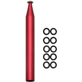 Eagle Claw TWRR Wacky Worm Fishing Tool 1/2" Red 10 Black O-Rings
