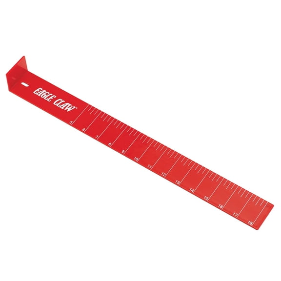 Eagle Claw Measuring Board, Red