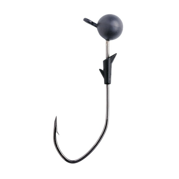 Eagle Claw TroKar ProV Bend Ball Head Jig 5/16 oz., Pro-V Tungsten, Black Chrome