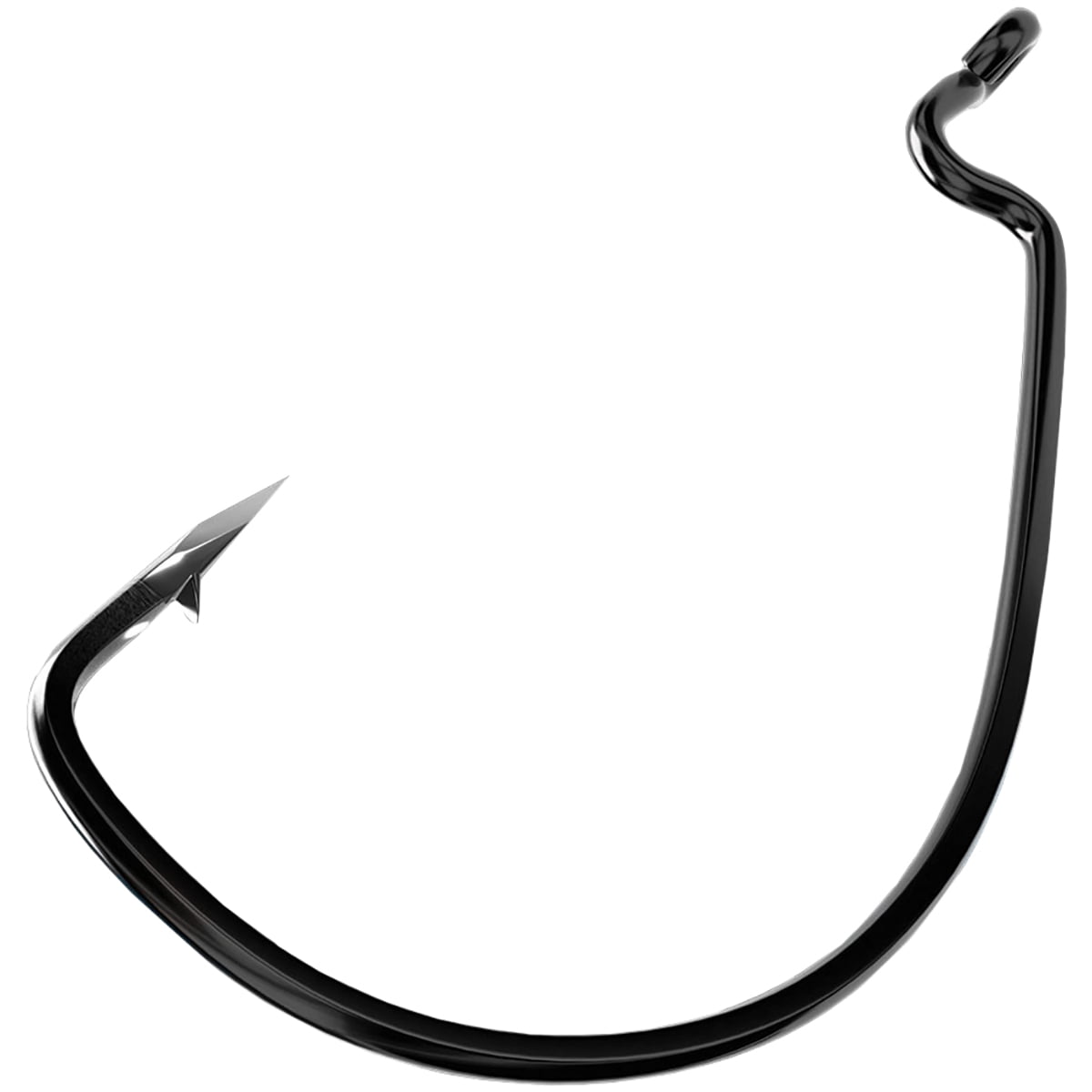 Eagle Claw Trokar EWG XL Surgically Sharpened Fishing Worm Hook-2/0-Black  Chrome 