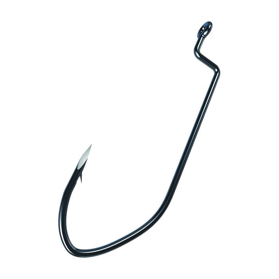 Eagle Claw TroKar 'Big Nasty' Offset Worm Hook 6 Pack of Size 1/0 TK105-1/0