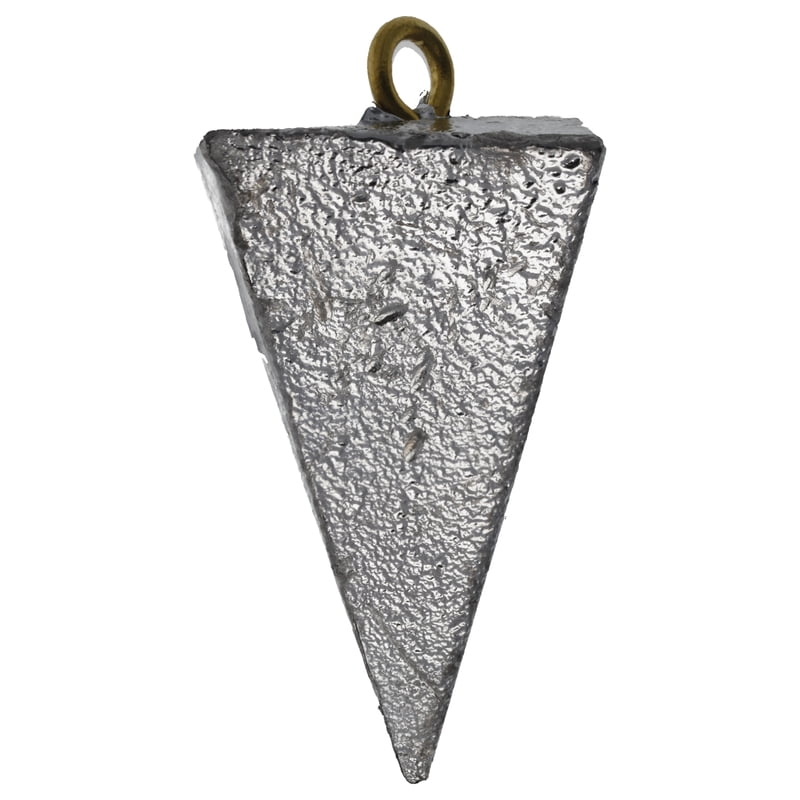Eagle Claw Pyramid Sinkers - Unpainted - 2 oz - 4 Pack