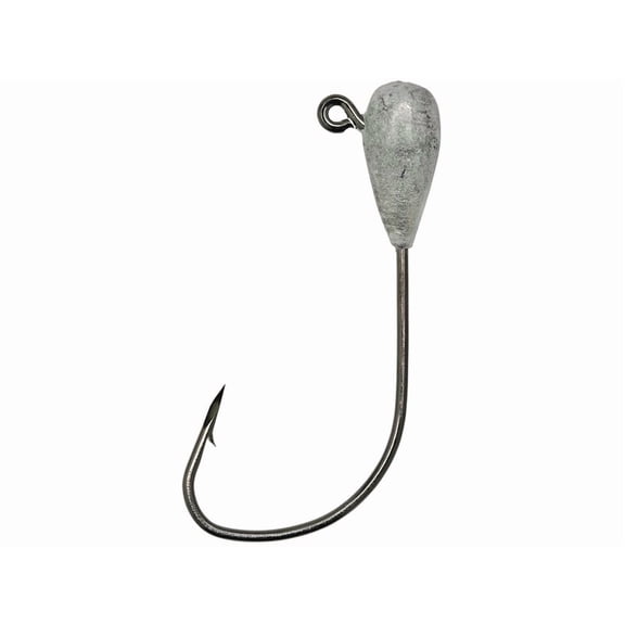 Eagle Claw Trokar Weedless Tube 1/4oz Jighead Platinum Black