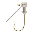 thumbnail image 1 of Eagle Claw Weedless Unpainted Ball head Fishing Jig, 1/8 oz., 1 of 4