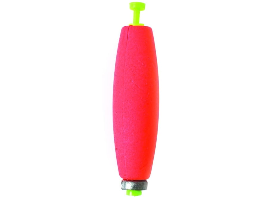 Eagle Claw Weighted Foam Cigar Snap-On Float - Red - 2 Pack
