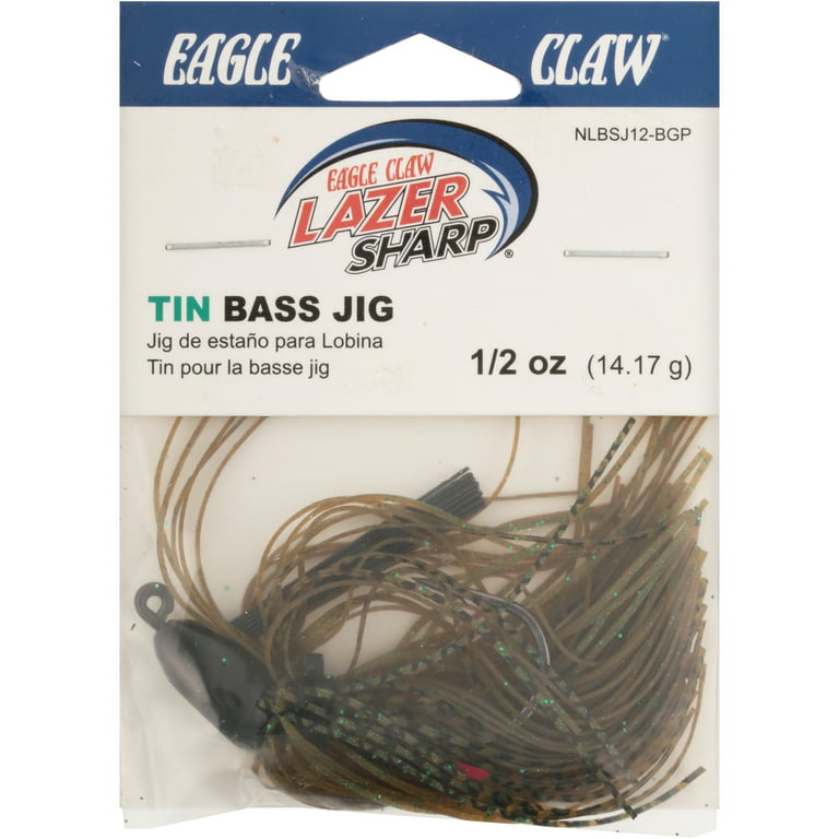 Eagle Claw ½ oz. Tin Bass Fishing Jig, Gold and Black