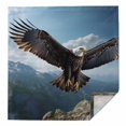 thumbnail image 1 of Eagle Cloth Napkins Washable Set of 1, Forest Mountains Range Sky Animal Natural Landscape Reusable Dinner Table Napkins Cloth Bulk for Weddings Kitchen Restaurants Hotel Events Parties 20 x 20 Inch, 1 of 9