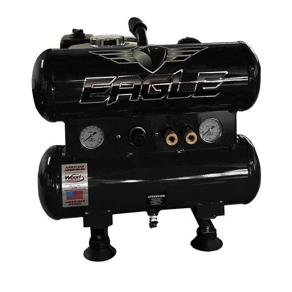 Eagle Compressor Portable Gas Twin Tanks Air Compressor 4 Gallon