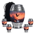 thumbnail image 1 of Eagle Cremation Urns For Mom - Large Memorial Urns For Adult - Keepsake Urn For Adult Male - 1 Large Urn For Ashes - (10&3) Inch Mini Set Of 4, 1 of 7