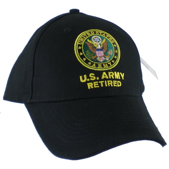 Eagle Crest U.S. Army Retired Cap Black