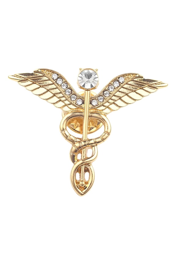 Eagle Cross Brooch, Large Brooch, Gold