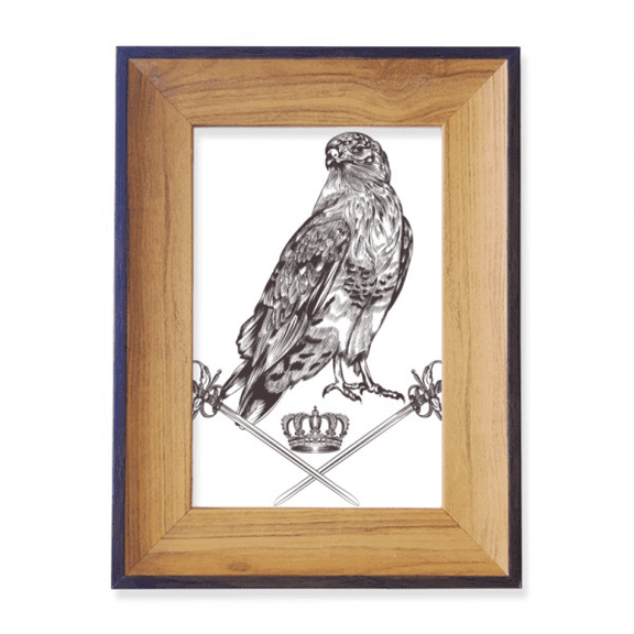 Eagle Crown Animal Baroque Style Photo Frame Exhibition Display Art Desktop Painting
