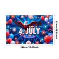 thumbnail image 1 of Eagle Decor Happy 4th of July Banner Balloon Design Independence Day for Holiday Celebration Outdoor Decor Indoor Party, 1 of 8