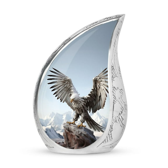 Eagle Decorative Urns, Funeral Urns for Adult Ashes Men, Ashes Keepsake, Memorial Urn Ashes for Women 3 Inch, Small Urns for Human Ashes, Burial Urns for Adult Human Ashes, Mini Urn Pack of 1