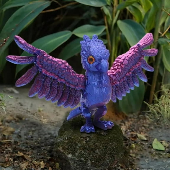 Eagle Desk Decor Realistic Eagle Ornament Toy Novelty Eagle ActionFigures with Movable Joints Eagle Figurine HomeDecor,D