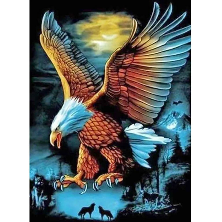 Eagle Diamond Painting Kits for Adults,5D Eagle Diamond Art Kits