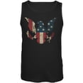 thumbnail image 1 of Eagle Distressed Flag Black Adult Tank Top - Medium, 1 of 1