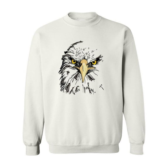 Eagle Drawing Sweatshirt Men -Image by Shutterstock, Male Medium