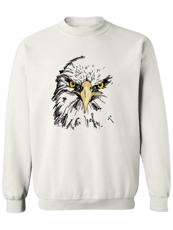 Eagle Drawing Sweatshirt Men -Image by Shutterstock, Male x-Large