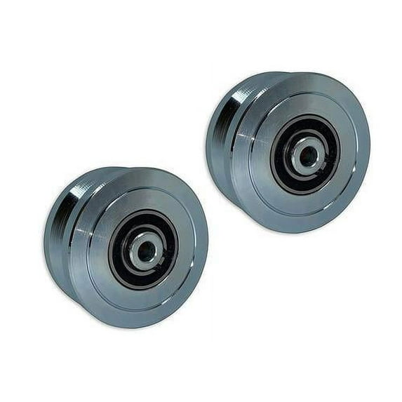 Eagle EG095 (2 PACK) Slide Gate Wheel 6” V-Groove Sliding Wheel Bearing for Rolling Inverted V Shape Track Gates