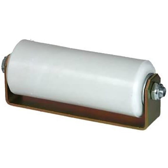 Eagle EG098 Plastic Sliding Rolling Gate Guide Roller White UHMW with Bracket 6"