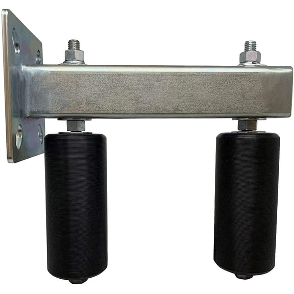 Eagle EG124 Adjustable Slide Gate Guide Rollers Upper Bolted Bracket Mount 6 Black Dual UHMW