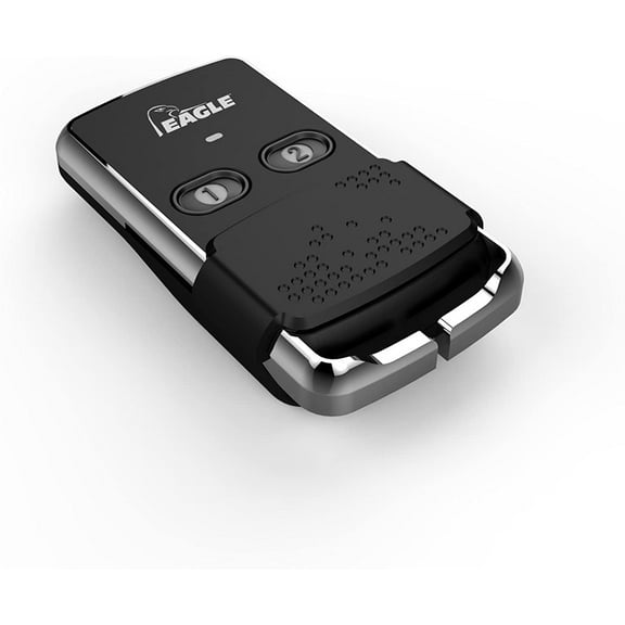 Eagle EG643 Chrome Series 2 Button Keychain Remote Transmitter Compatible with EG650/EG652 Receiver Only