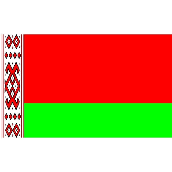 Eagle Emblems Belarus Flag with Grommets 3ft x 5ft