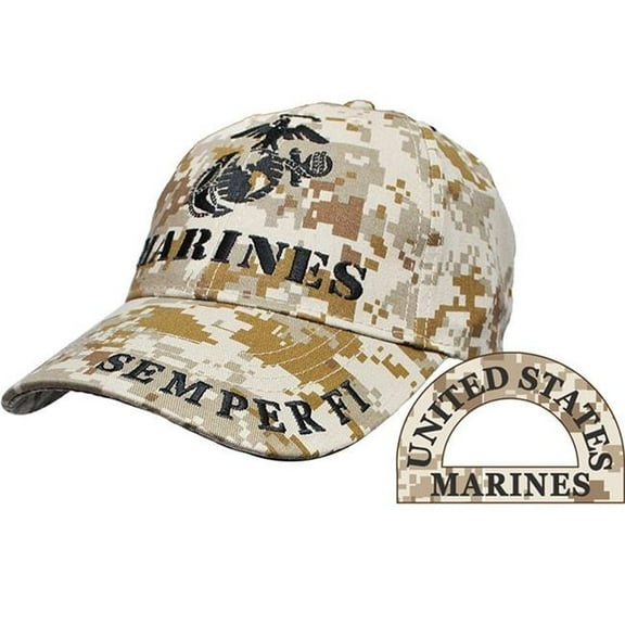 Eagle Emblems CP00326 Cap - USMC, EGA, Marines - Desert Camo