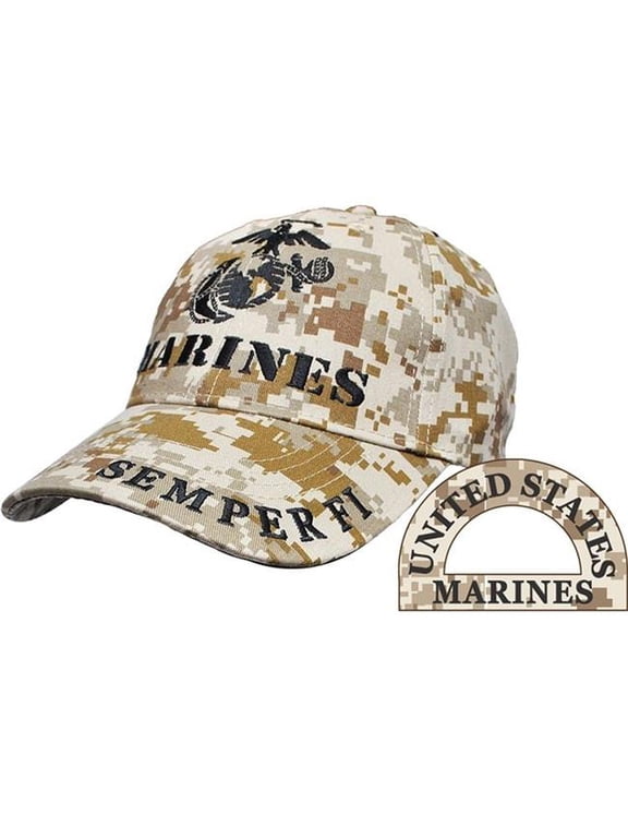 CP00326 Cap - USMC, EGA, Marines - Desert Camo