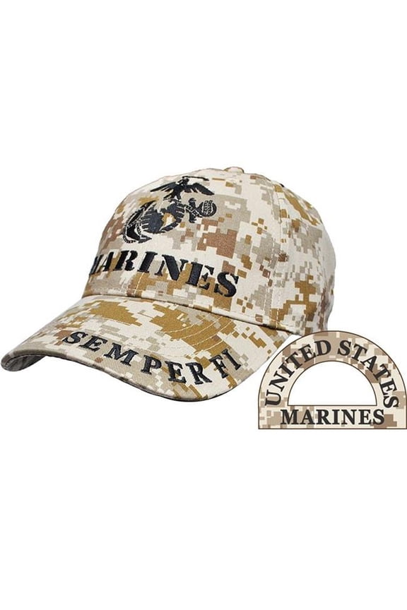 CP00326 Cap - USMC, EGA, Marines - Desert Camo