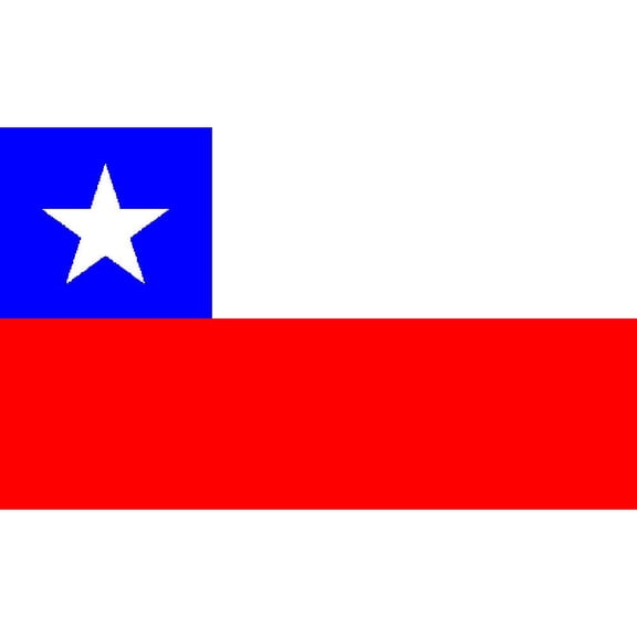 Eagle Emblems Chile Flag with Grommets 3ft x 5ft