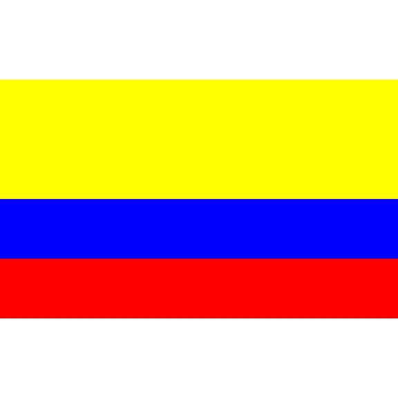 Eagle Emblems Colombia Flag with Grommets 3ft x 5ft