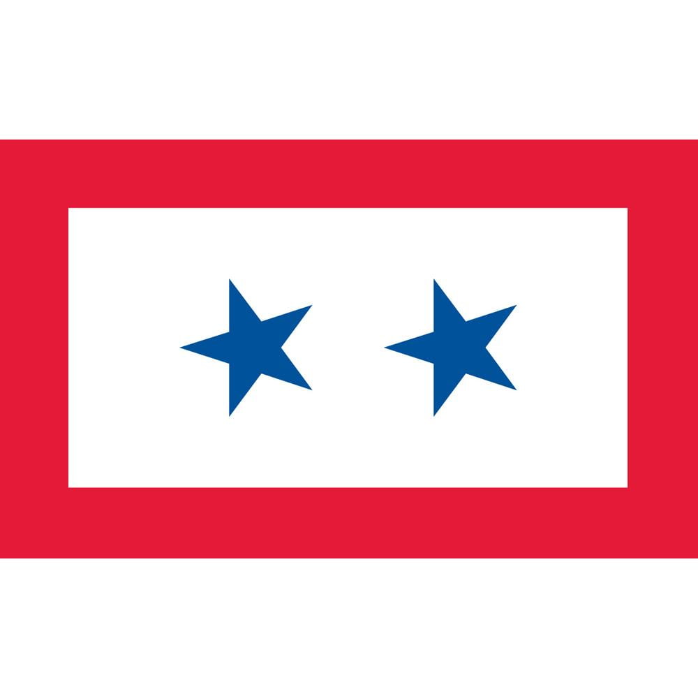 Eagle Emblems Family Member In Service Two Star Flag 3ft x 5ft ...