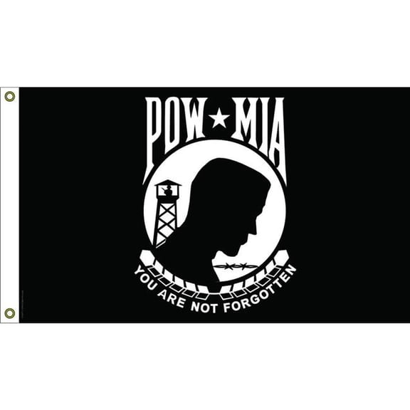 Eagle Emblems F3207-06 Flag - Pow Mia - Nylon-Glow - 4 x 6 ft.