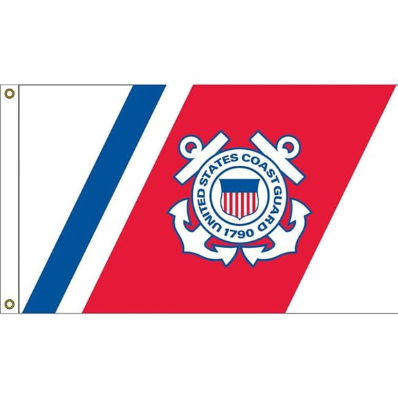 Eagle Emblems F2326 Flag - United States Coast Guard, RW&B - 2 x 3 ft.