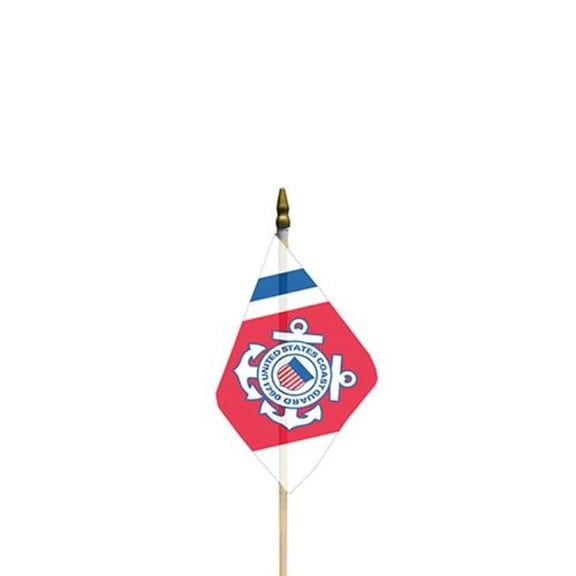 Eagle Emblems F6326 Flag - United States Coast Guard, RW&B - 4 x 6 in.
