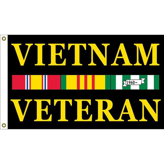 Eagle Emblems F1473 Flag - Vietnam Veteran, Service - 3 x 5 ft.