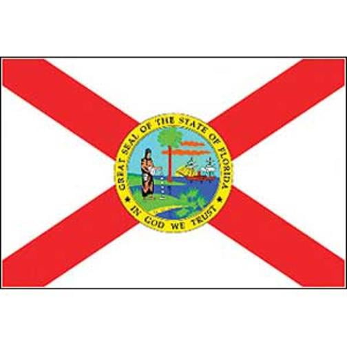 Eagle Emblems F8510 Flag - Florida - 12 x 18 in.
