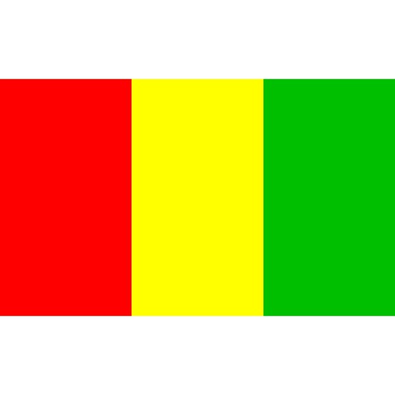 Eagle Emblems Guinea Flag with Grommets 3ft x 5ft